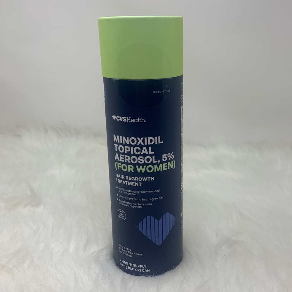 New CVS 5% Minoxidil Topical Hair Growth Treatment 2 month supply NIB